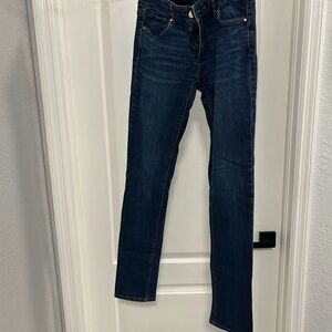 White House Black Market Dark Blue Straight Leg Jeans